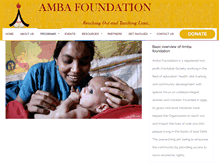 Tablet Screenshot of ambafoundation.org